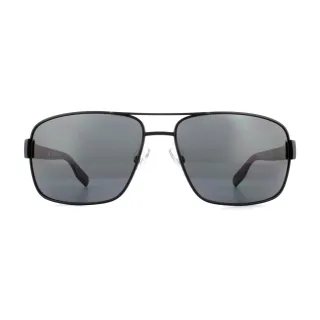 Lunettes De Soleil Boss 0521 003 AH Mat Noir Gris Polarisé