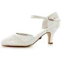 White Lady 701 Satin Pumps mit Glitter Slingpumps