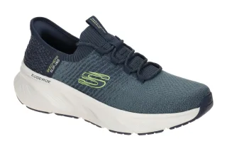Skechers 232932 NVLM Edgeride Raygo Herren Slipper blau lime Air Cooled Memor...