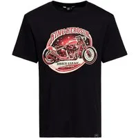 KingKerosin Print-Shirt Bobber Garage (1-tlg) Mit Motorrad-Artwork