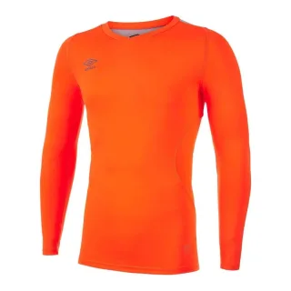 Umbro - "Elite" Base Layer Oberteil V-Ausschnitt für Herren (Leuchtend Orange)