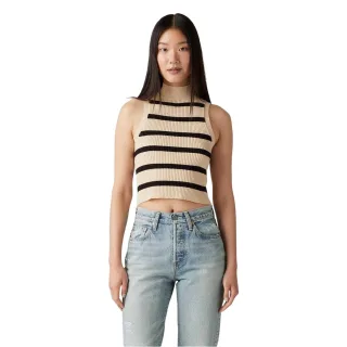 Levis - "Tulip" Kurzes Top für Damen, Hoch geschnitten, Ärmellos (Creme)