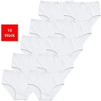 Fashionschmiede Taillenslip Taillenslip Damen Baumwolle Stretch 5er & 10er Pack Maxislip (Set, 10-St., 10er-Pack) Hoher Baumwollanteil, elastisch, weich & atmungsaktiv