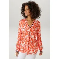 Aniston CASUAL Schlupfbluse mit fantasievollem, grafischen Blumendruck