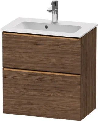Duravit D-Neo Waschtischunterbau wandhängend Nussbaum dunkel Matt 610x372x625 mm - DE4368004210000 DE4368004210000