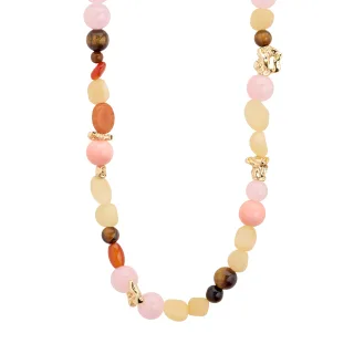 pilgrim - Halskette - Dream beige/pink - Gr. - OS
