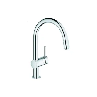 Grohe Spültischeinhebelmischer Minta 32511000 Niederdruck, herausziehbarer Auslauf, chrom