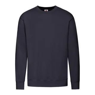 Fruit of the Loom - Sweatshirt für Herren/Damen Unisex angesetzte Ärmel (Marineblau)