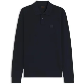 Boss - "Passerby" Poloshirt für Herren, Langärmlig (Dunkelblau)