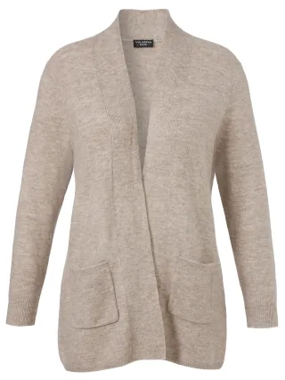 VIA APPIA DUE - Jacke offen 1/1 Arm Taschen mokka melange - Gr. - 52