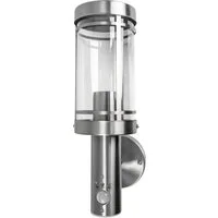 Grafner Außen-Wandleuchte Wandlampe Bewegungsmelder Edelstahl Wandleuchte Hofleuchte E27, ohne Leuchtmittel, Wandlampe