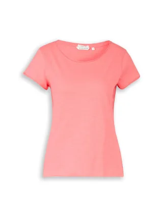 Tom Tailor - T-Shirt aus Baumwolle soft coral pink - Gr. - XXL