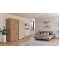 rauch Schlafzimmer-Set Monza, mit Schwebetürenschrank Breite 218 cm, Bettanlage in 2 Breiten