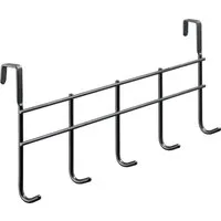 Hettich Wandhaken Hettich Türhängegarderobe Stahl 375 x 165 mm mit 5