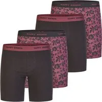 HAPPY SHORTS Boxer Jersey Long (4-St) Boxershorts, Herren Unterhose