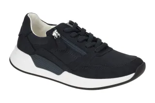 Gabor 86.958.36 ROLLINGSOFT Sneaker Damen Sportliche Halbschuhe Blau