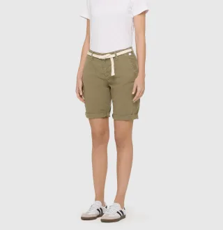 MAC - MAC JEANS - CHINO SHORTS, Stretch Gabardine grün - Gr. - 36