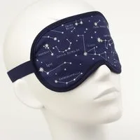 BEAZZ Schlafmaske Schlafmaske, Augenmaske, Schlafbrille - Sterne, Bequem - Perfekte Abdunklung, 1-tlg., HANDMADE IN GERMANY