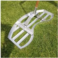 SattesGrün Rasenrechen WELTNEUHEIT (geschütztes Design) Rasenrakel Rakel zum Sanden Abziehen, 75 cm Arbeitsbreite, Levelingrake Flächenebner Leveler Lawnleveling ohne Stiel