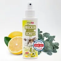 Inseko Insektenschutz-Spray 1x inseko Mücken- & Zeckenschutz Spray I DEET frei, Insektenschutz für Haut und Kleidung