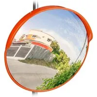 relaxdays Wandspiegel Verkehrsspiegel 45 cm (1-St), rot