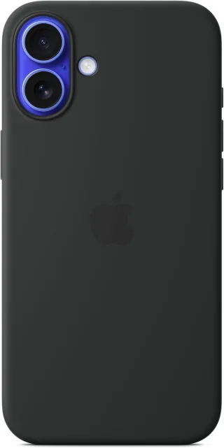 Apple Silikon Case mit MagSafe [für iPhone 16 Plus] schwarz