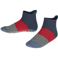 FALKE Haussocken Colour Block Haussocken (1-Paar) mit rutschhemmendem Noppendruck