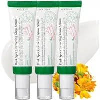 AXIS-Y Anti-Falten-Serum Dark Spot Correcting Glow Serum 5 % Niacinamide Hyperpigmentierung, 3-tlg., Aufhellung, Dunkle Flecken, Falten, Flüssigkeitszufuhr