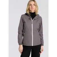 CMP Regenjacke WOMAN JACKET FIXED HOOD wasserdicht, winddicht, atmungsaktiv, schnell trocknend