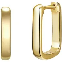Glanzstücke München Paar Creolen gelbgold, aus Sterling Silber