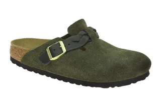 Birkenstock 1030599 BS Boston_Braided_D Pantoletten Gr?n Thyme Anatomisches F...