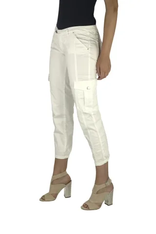 Lange Hose mit schmalem Schnitt und elastischen Säumen 70DBF0646-R216 woman