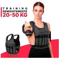 Sport-Knight® Gewichtsweste Gewichtsweste 1–50 kg – Nylon, reißfest, wasserabweisend, verstellbar