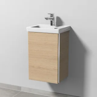 Sanipa 3way Waschtischunterbau zu Villeroy & Boch Subway 3.0 Waschtisch mit 1 Tür, Eiche-Nordic BR84048