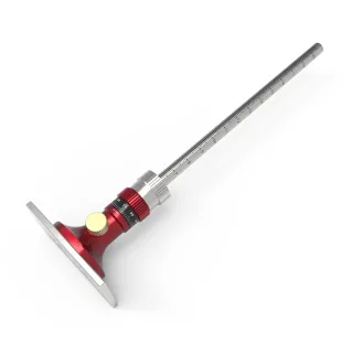 ENJOYWOOD Marking Gauge Precision Woodworking Scribe Tool with Micro-Adjustment 12MM Carbide Blade and Stainless Steel R