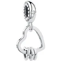 PANDACHARMS Bead Alle meine Herzen Anhänger für Charm Armband, 925er Silber, Zirkonia