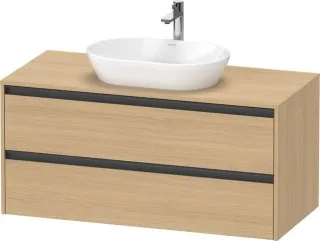 Duravit Ketho.2 Konsolenwaschtischunterbau wandhängend Natur Eiche Matt 1200x550x568 mm - K248970303 K24897030300000