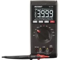 VOLTCRAFT Spannungsprüfer VOLTCRAFT VC171 Hand-Multimeter digital CAT III 600 V Anzeige (Count, (VC171)