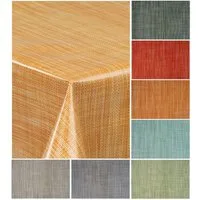 laro Tischdecke Wachstuch-Tischdecke Wachstischdecke Gartentischdecke Leinenoptik