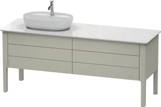Duravit Luv Konsolenwaschtischunterbau bodenstehend Taupe Seidenmatt 1733x570x743 mm - LU9568L6060 LU9568L6060