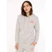 Zwillingsherz Kapuzensweatjacke "Feel Good Club" Kapuze, zum Binden, Taschen, kleine Stickerei vorne