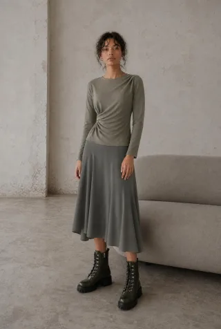 Jane Lushka - Ari cotton top army - Gr. - S
