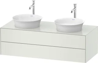 Duravit White Tulip Konsolenwaschtischunterbau wandhängend Weiß Seidenmatt 1300x550x408 mm - WT4988B WT4988B3636
