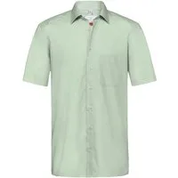 GREIFF Kurzarmhemd Greiff Essentials BASIC Herren Hemd Kent Regular-Fit Mint 43/44