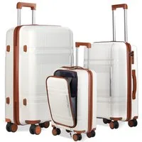 HOMELUX Kofferset Trolley Rollkoffer Reisekoffer Handgepäck HL-M6939, (Set, 3), Rollkoffer Trolley Hartschalen koffer Set - M-L-XL