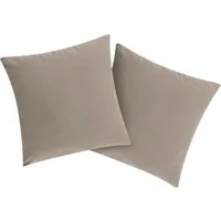 OTTO home Dekokissen Parry Microfaser, 2-er Set, unifarben, Kissenhüllen ohne Füllung, mit Reißverschluss
