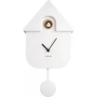 Karlsson Uhr Kuckucksuhr Wall Clock Modern Cuckoo Weiß (41cm)