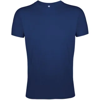 SOLS Herren Regent Slim Fit T-Shirt mit kurzen Ärmeln (French Navy)