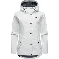 Ragwear Softshelljacke Margge Shell wasserdichte Damen Übergangsjacke mit großer Kapuze