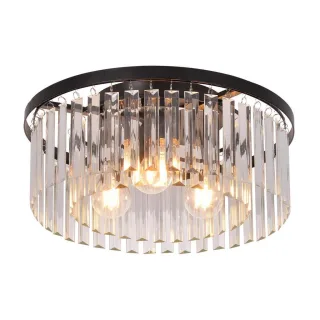 Nettlife Deckenleuchte, Schwarz, Metall, 40x17x40 cm, Lampen & Leuchten, Innenbeleuchtung, Deckenleuchten